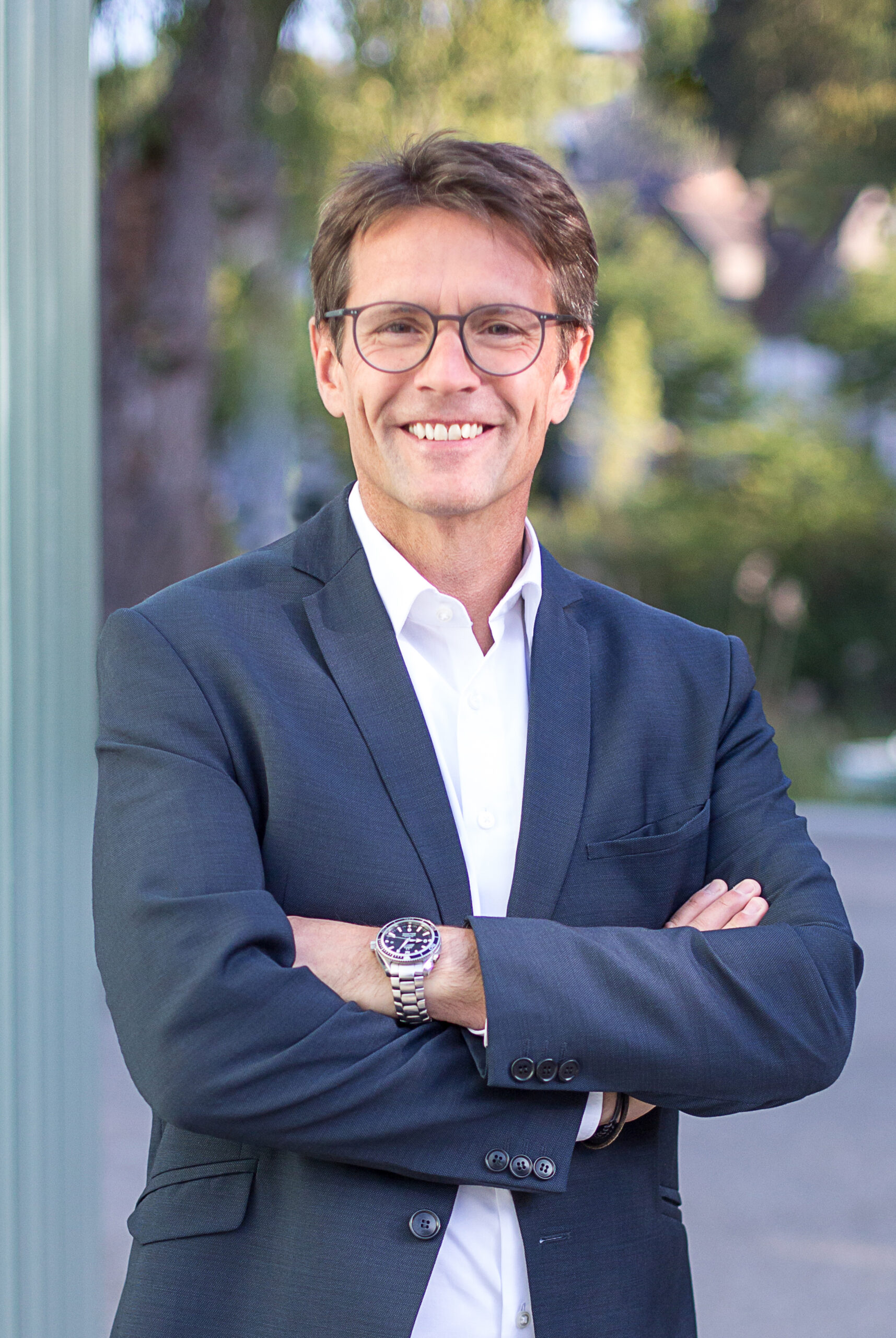 Business-Portrait Mann in der Stadt