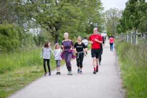 Events - Freiheitslauf - auf der Laufstrecke im Grünen