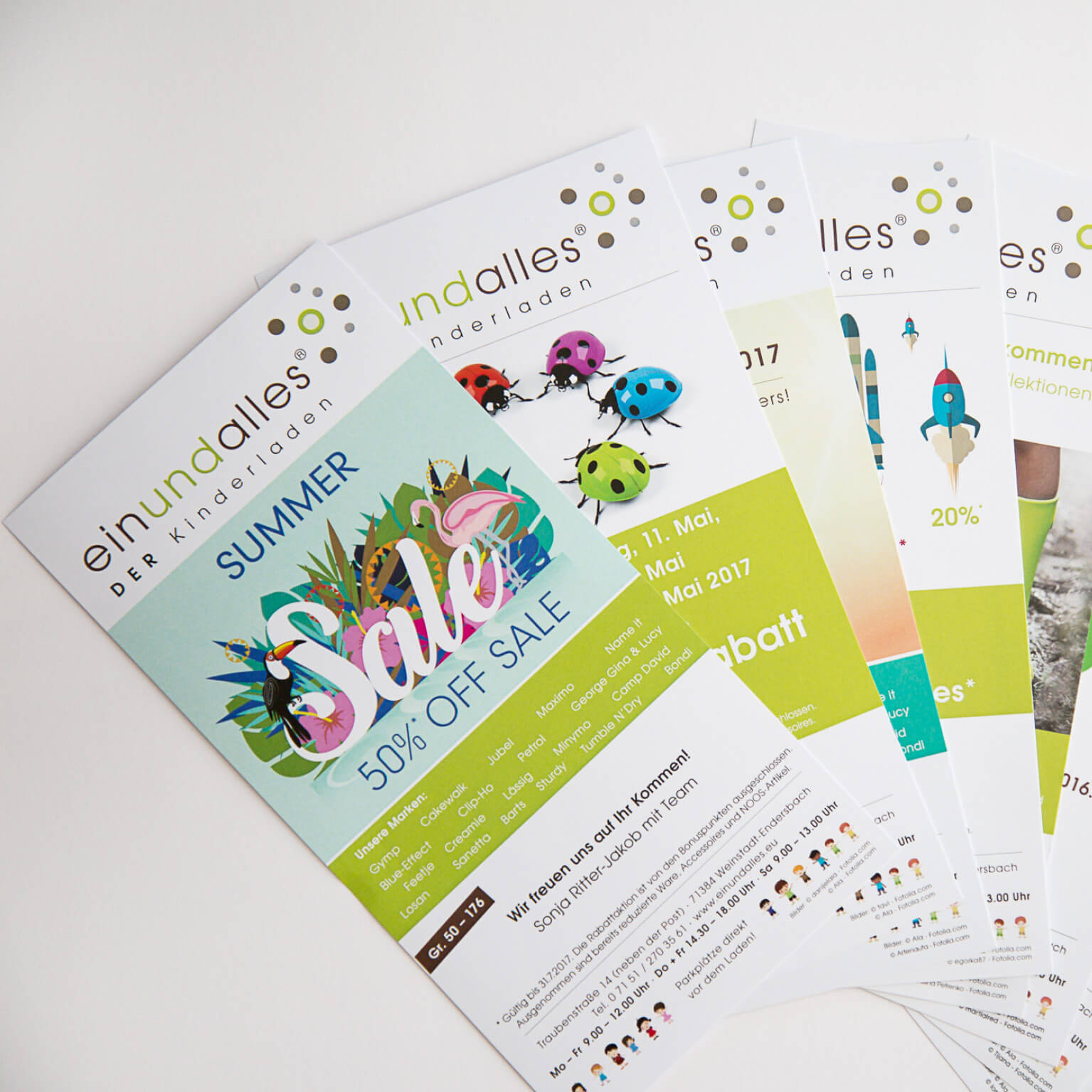Grafik – Flyerdesign für einen Kinderladen