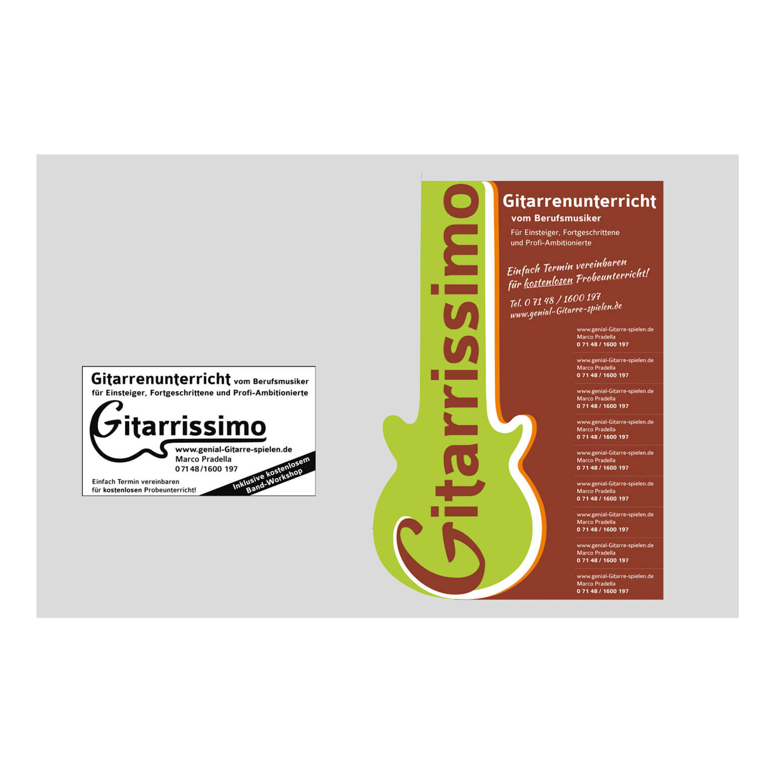Grafik – Corporate Design für eine Gitarrenschule
