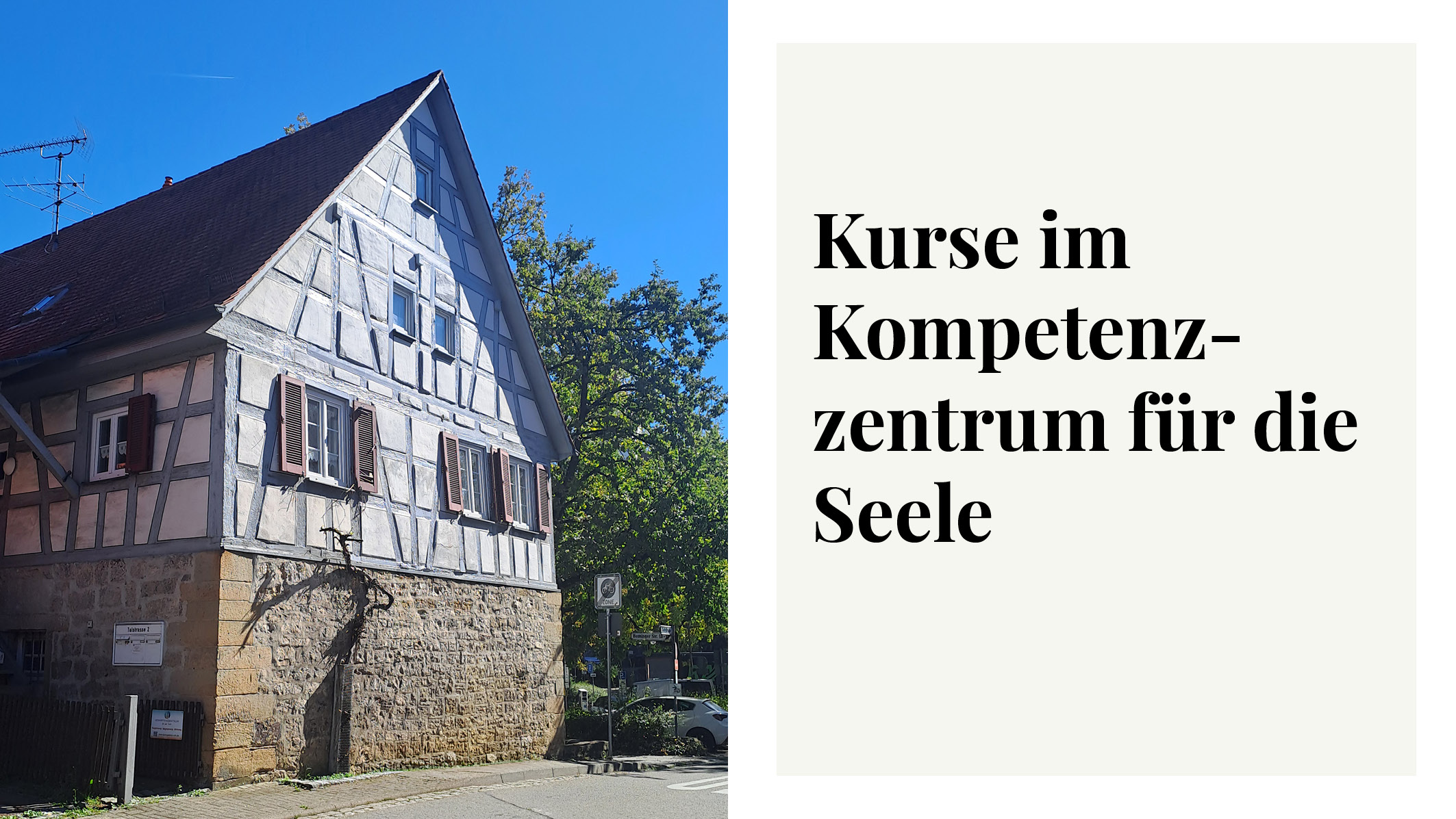 Kurse im Kompetenzzentrum für die Seele – Herbst 2026